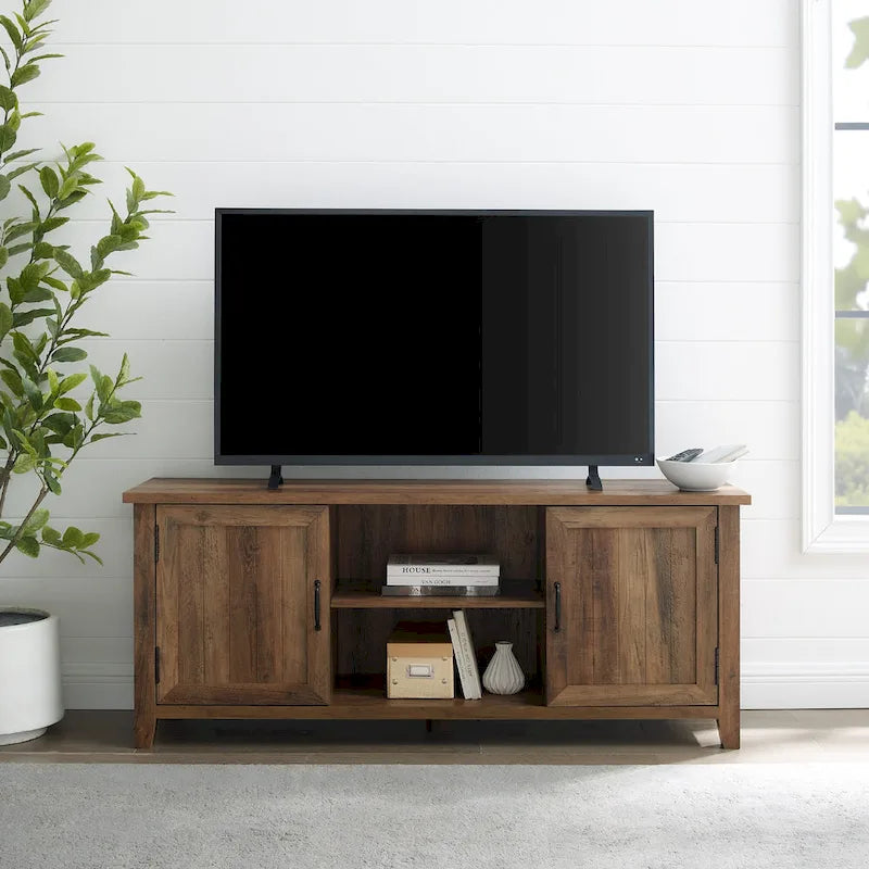 Meuble TV avec portes escamotables