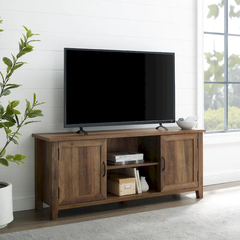 Meuble TV avec portes escamotables