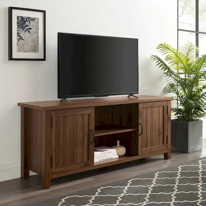 Meuble TV avec portes escamotables