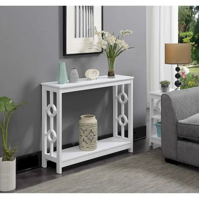 Console de table avec étagère Ring par Convenience Concepts