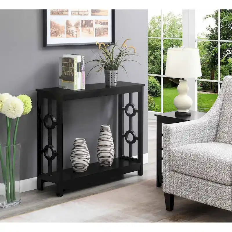 Console de table avec étagère Ring par Convenience Concepts