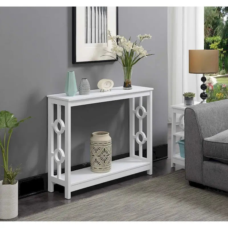 Console de table avec étagère Ring par Convenience Concepts