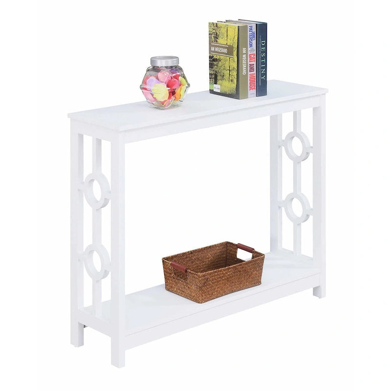 Console de table avec étagère Ring par Convenience Concepts