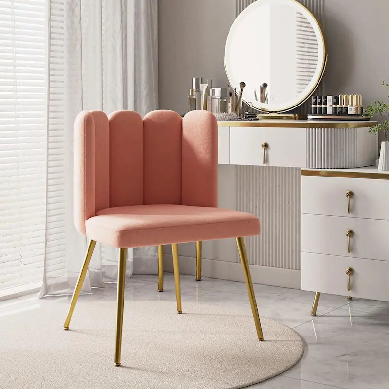 Chaise d'appoint avec dossier capitonné