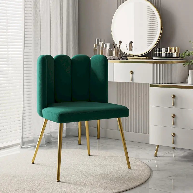 Chaise d'appoint avec dossier capitonné