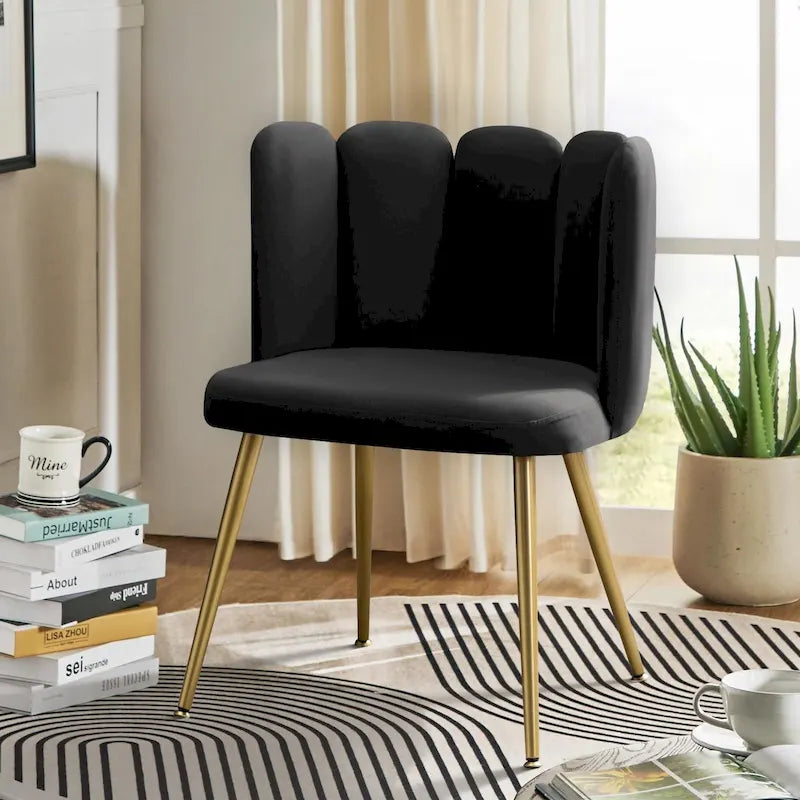 Chaise d'appoint avec dossier capitonné