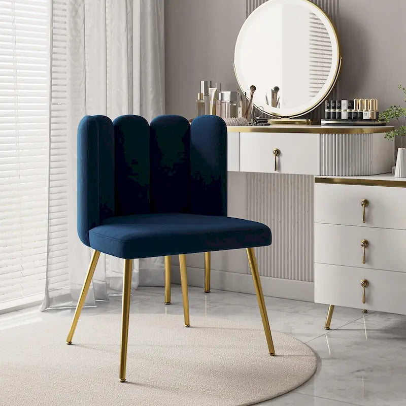 Chaise d'appoint avec dossier capitonné