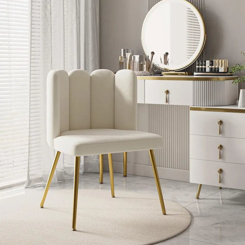 Chaise d'appoint avec dossier capitonné
