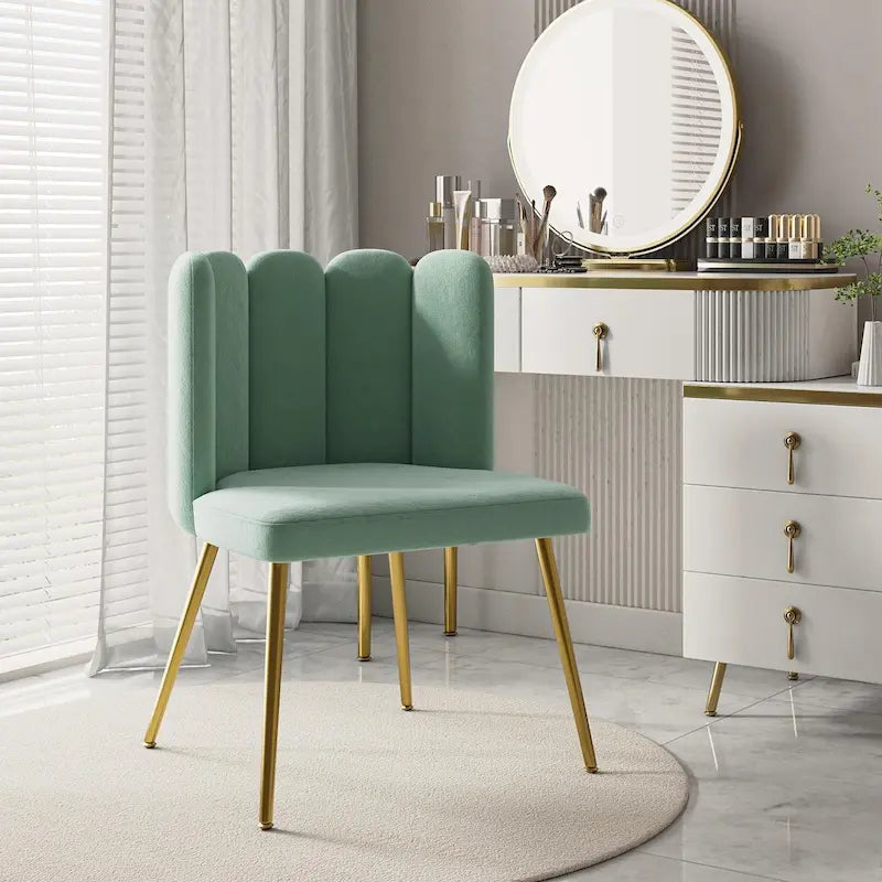 Chaise d'appoint avec dossier capitonné