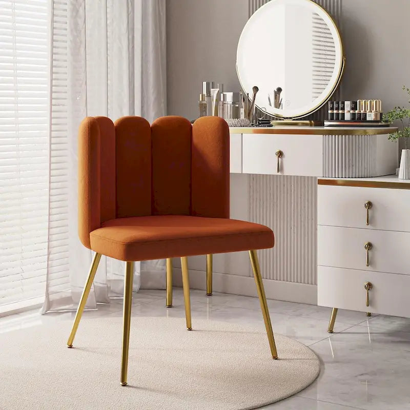 Chaise d'appoint avec dossier capitonné