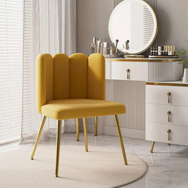 Chaise d'appoint avec dossier capitonné