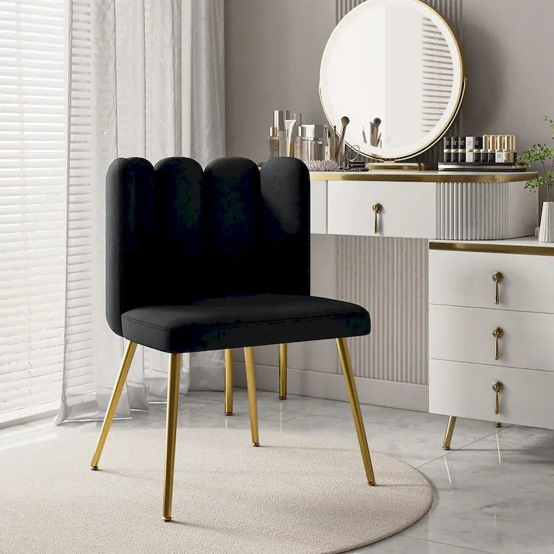 Chaise d'appoint avec dossier capitonné