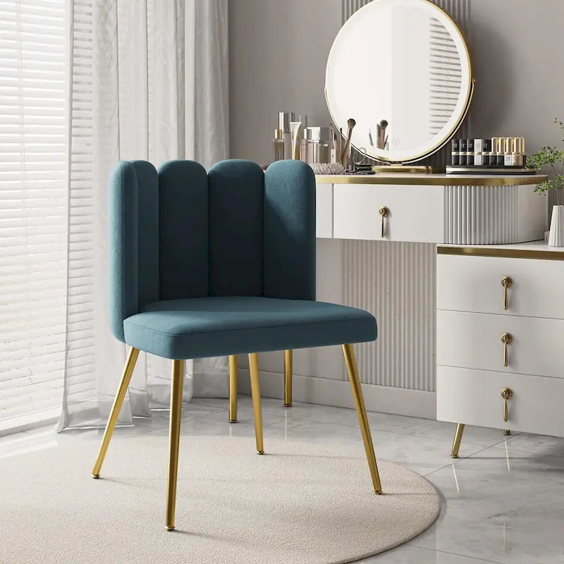 Chaise d'appoint avec dossier capitonné
