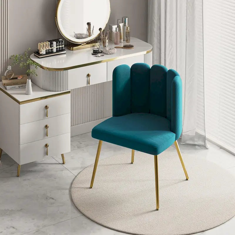 Chaise d'appoint avec dossier capitonné
