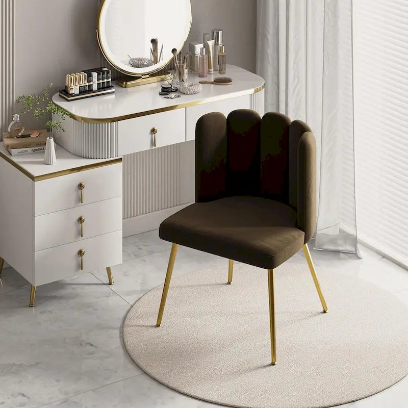 Chaise d'appoint avec dossier capitonné