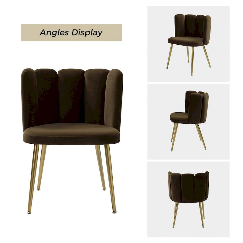 Chaise d'appoint avec dossier capitonné