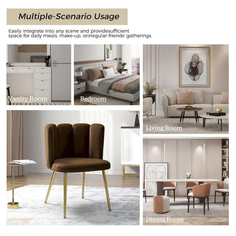 Chaise d'appoint avec dossier capitonné