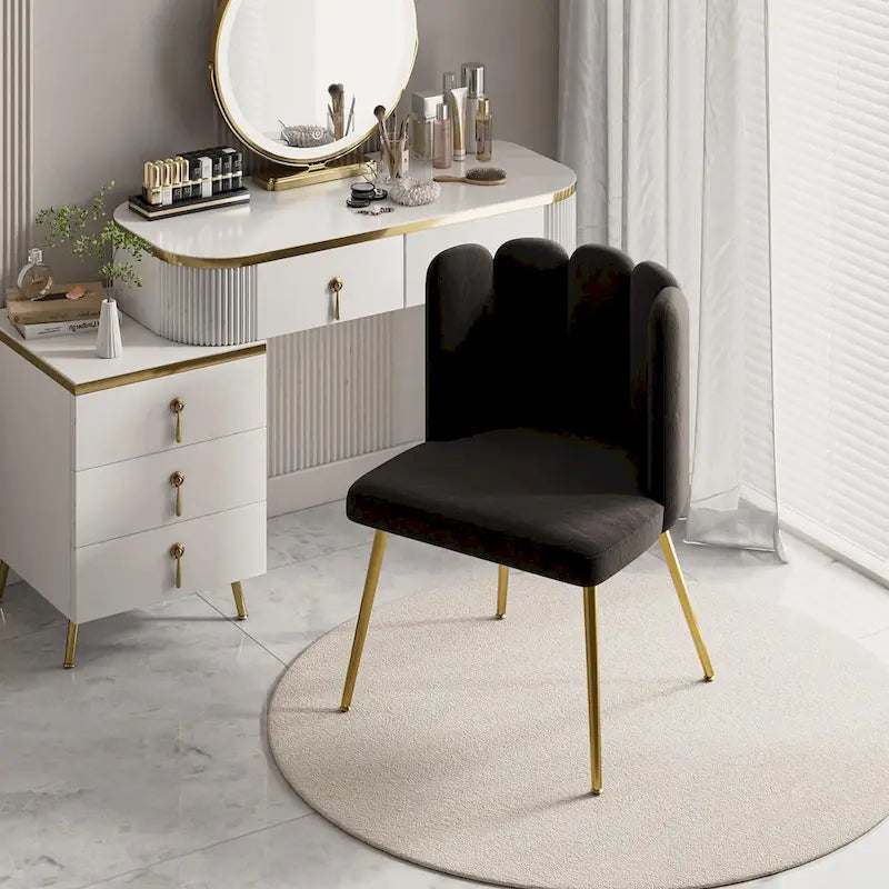 Chaise d'appoint avec dossier capitonné