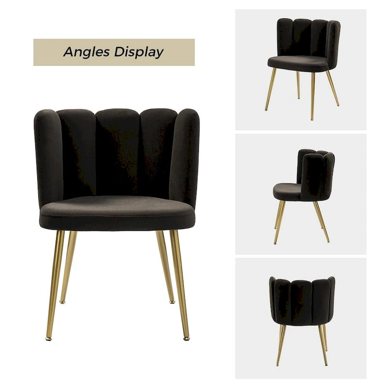 Chaise d'appoint avec dossier capitonné