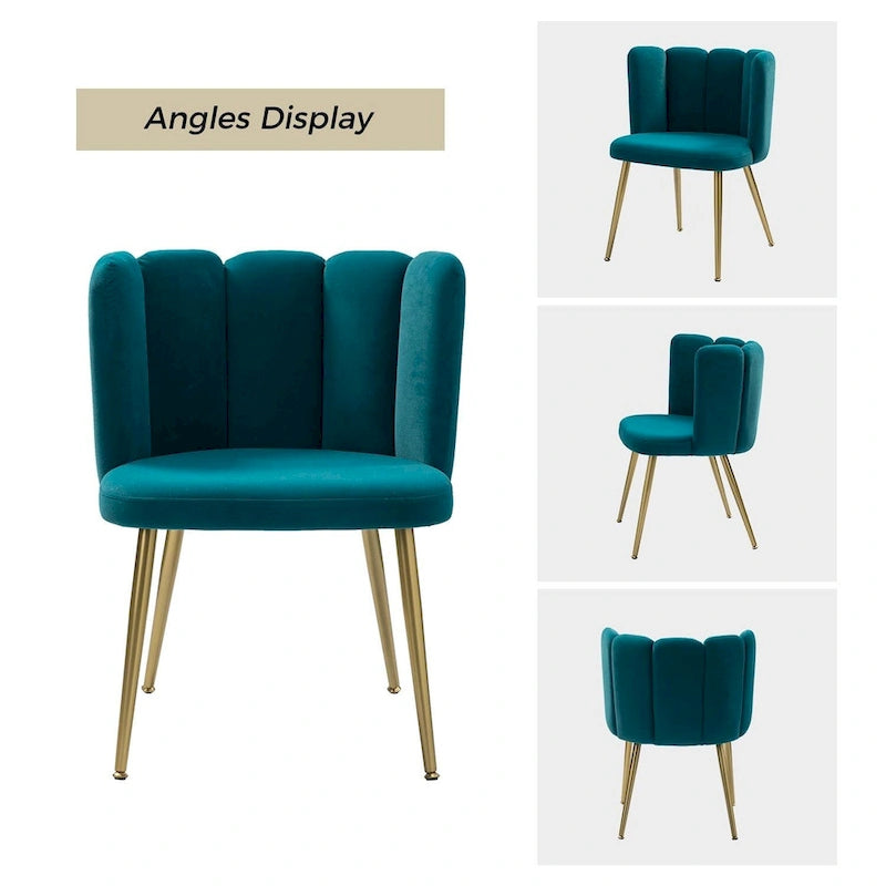 Chaise d'appoint avec dossier capitonné