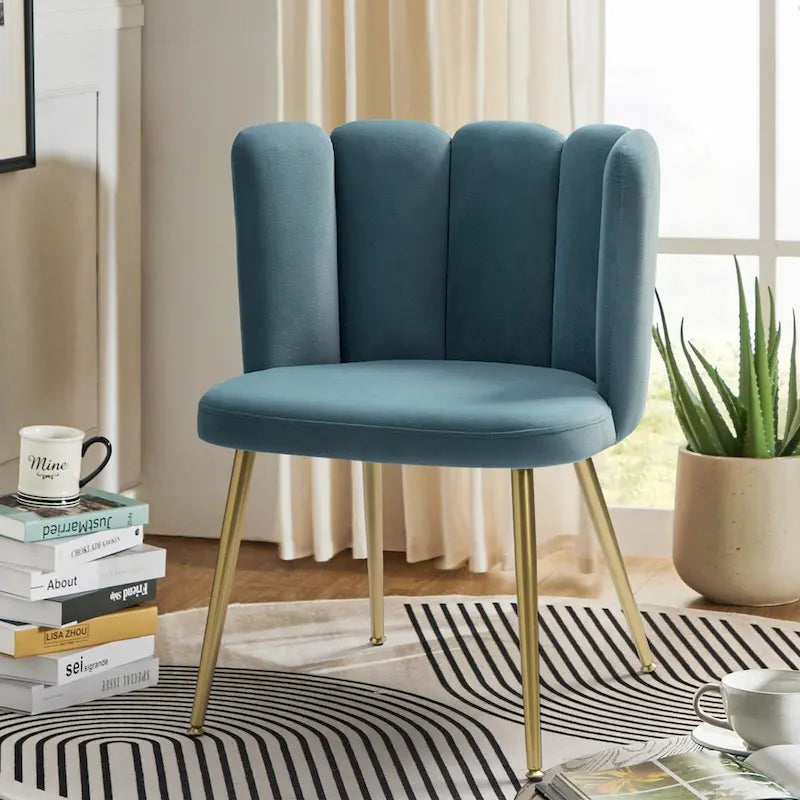 Chaise d'appoint avec dossier capitonné