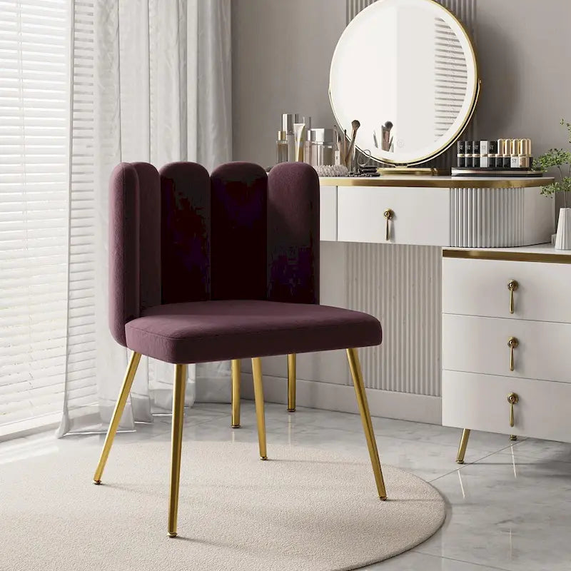 Chaise d'appoint avec dossier capitonné
