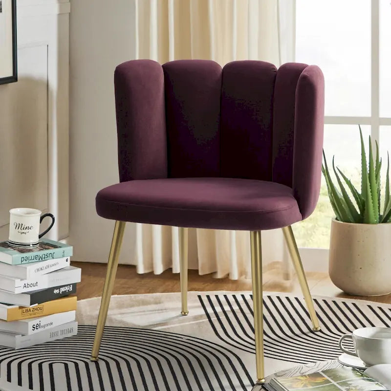 Chaise d'appoint avec dossier capitonné
