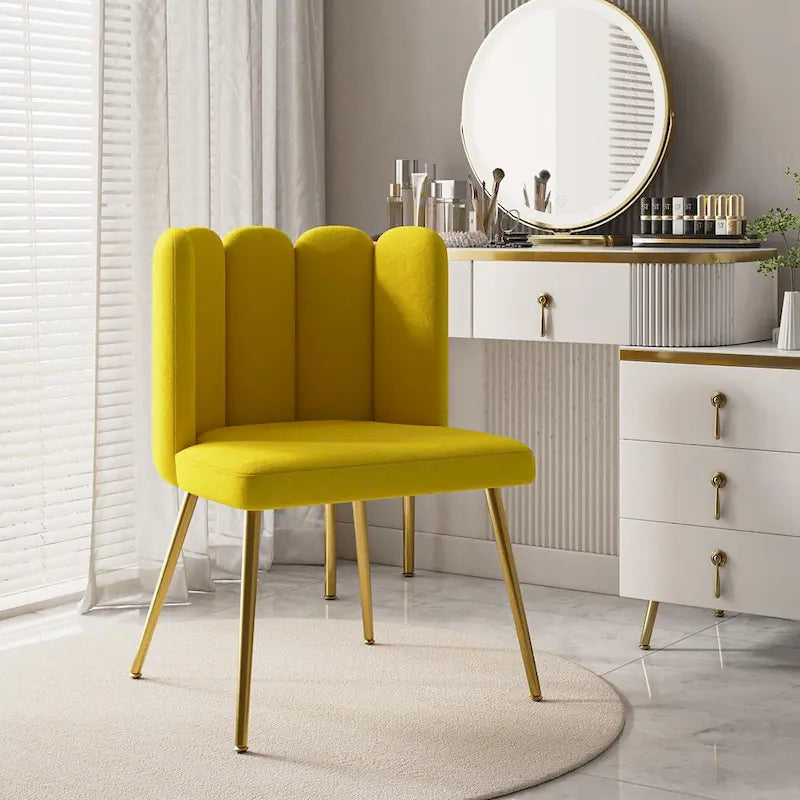 Chaise d'appoint avec dossier capitonné