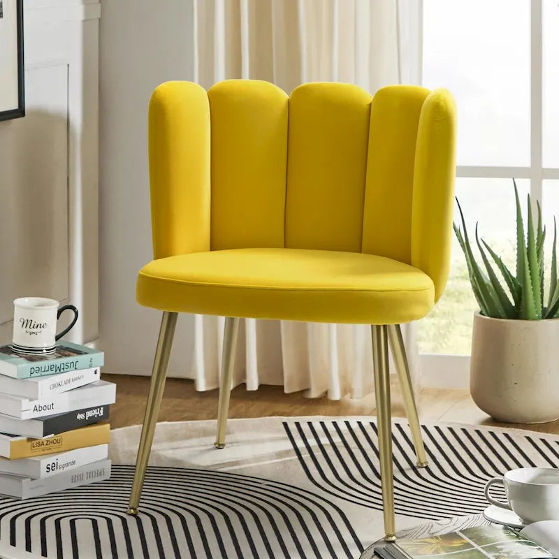 Chaise d'appoint avec dossier capitonné