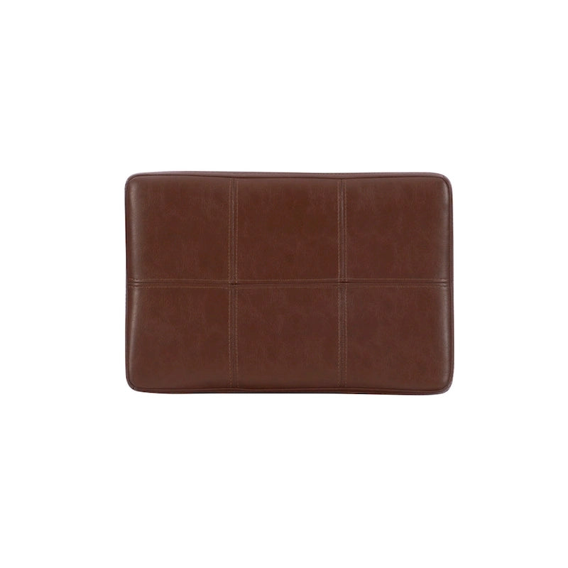 Tabourets de bar en similicuir couleur cognac