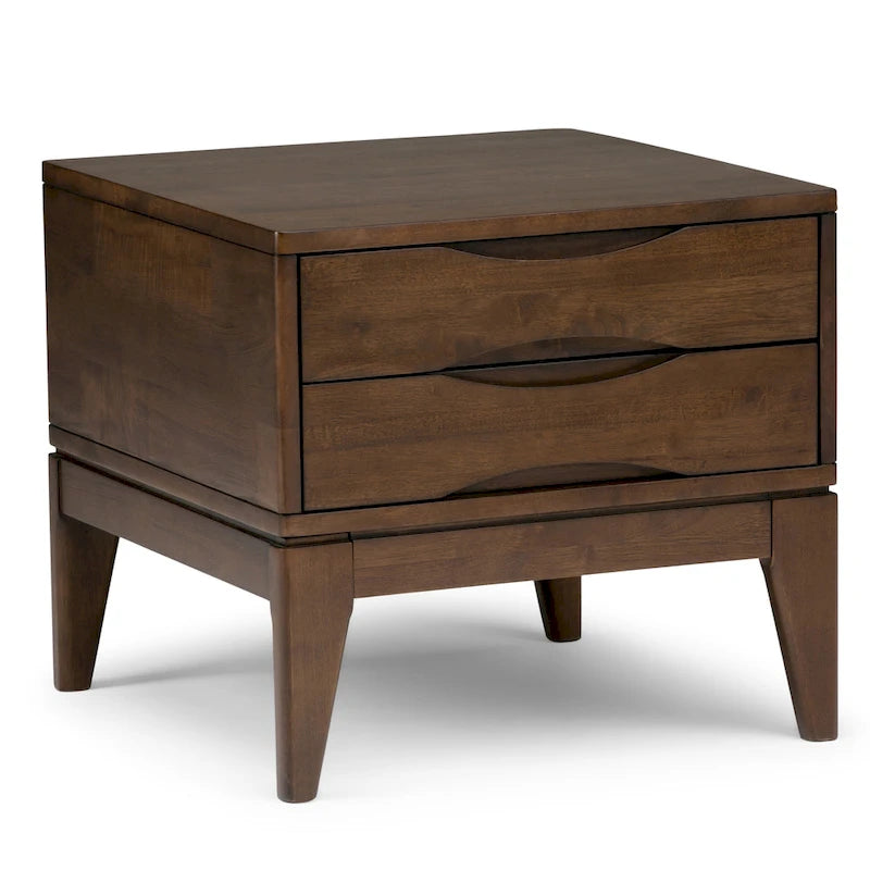 Table d'appoint carrée en bois massif