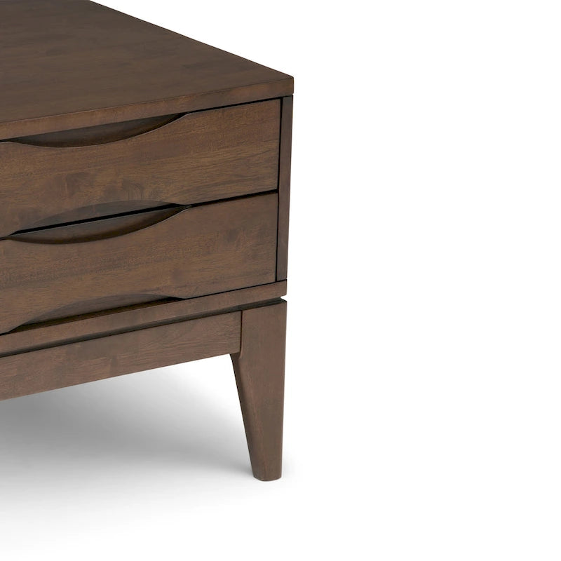 Table d'appoint carrée en bois massif