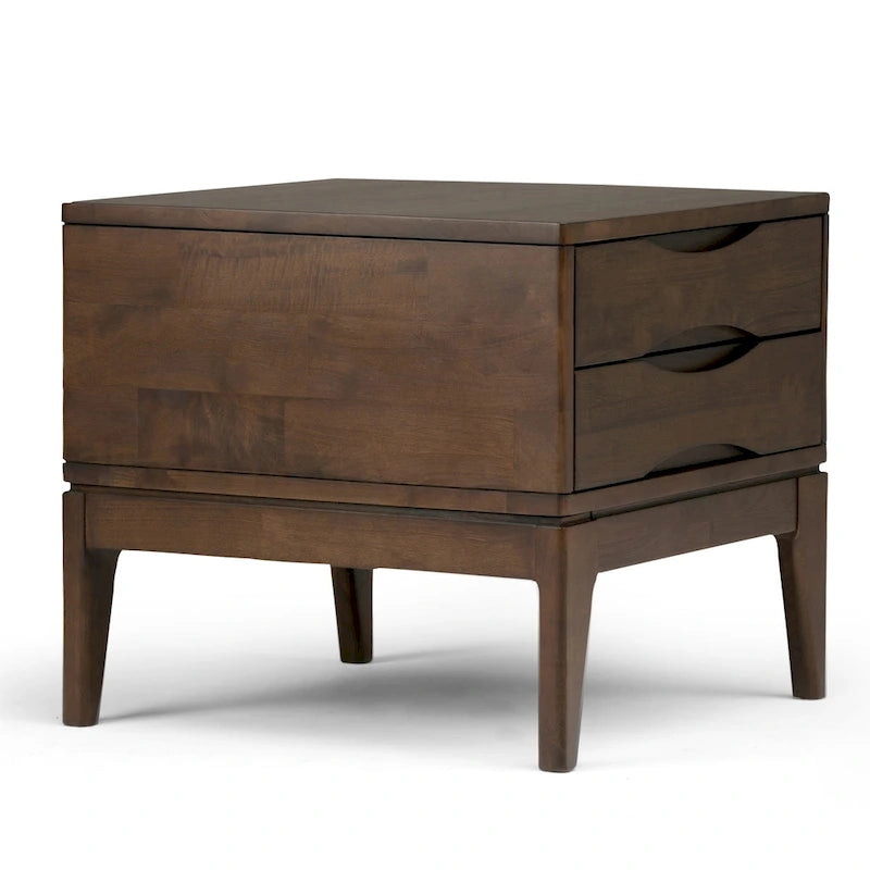 Table d'appoint carrée en bois massif