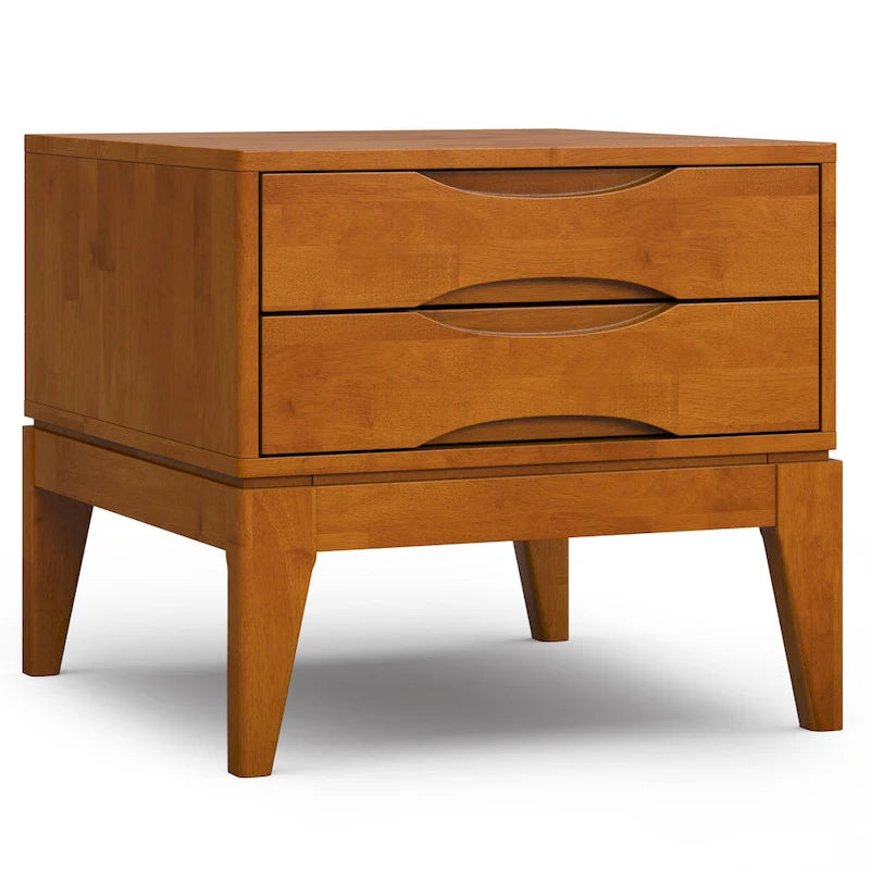 Table d'appoint carrée en bois massif