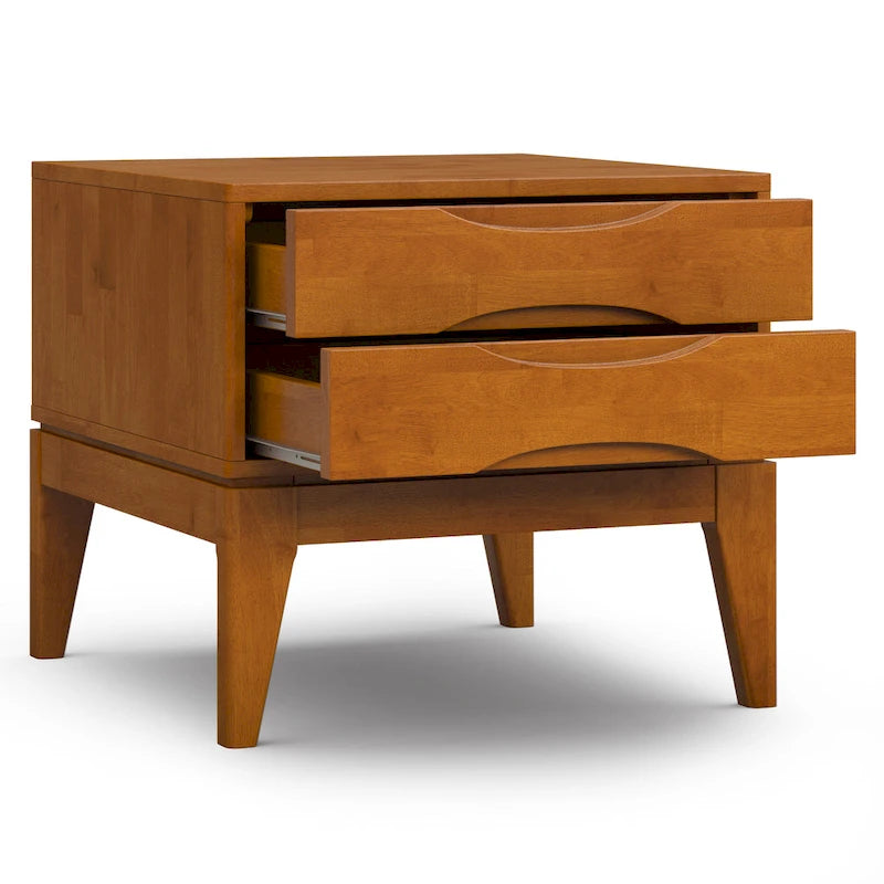 Table d'appoint carrée en bois massif