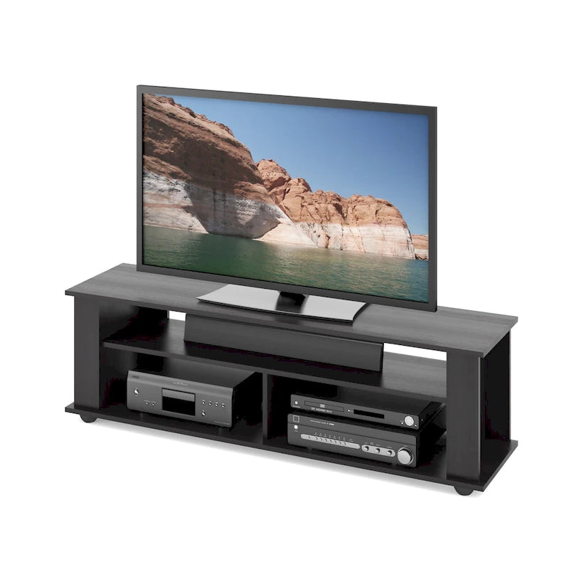 Meuble TV en bois noir