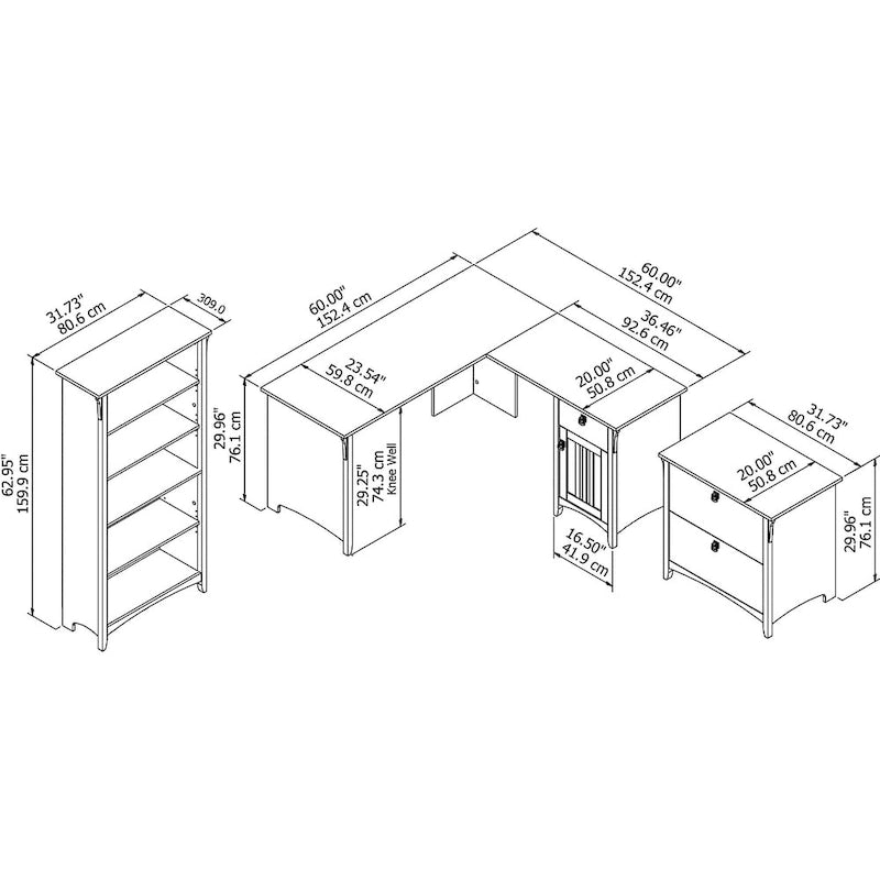 Bureaux d'angle et chaises de bureau