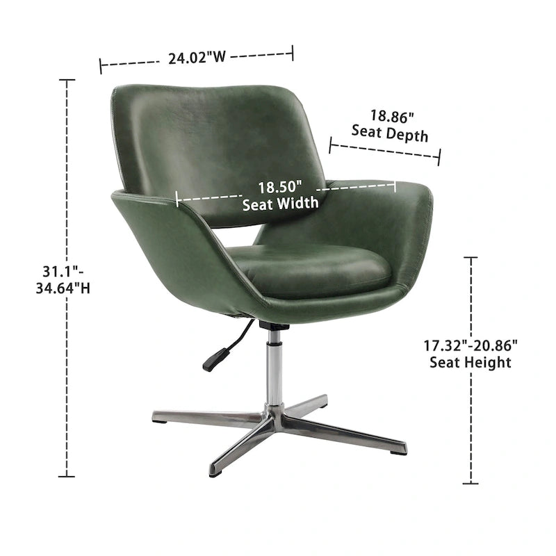 Fauteuil de bureau pivotant et réglable