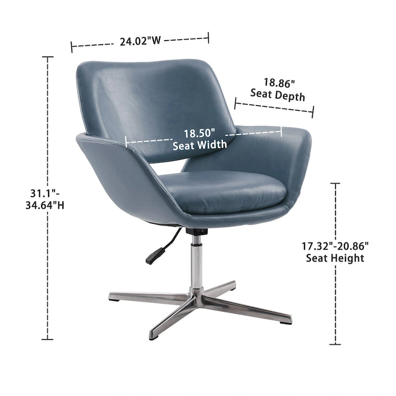 Fauteuil de bureau pivotant et réglable