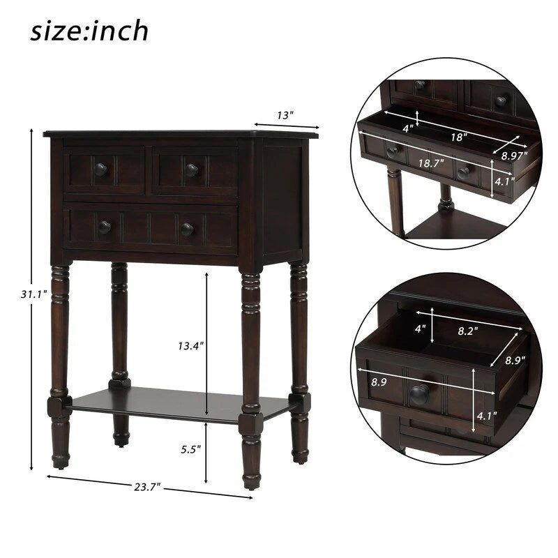 Console d'entrée de style campagnard