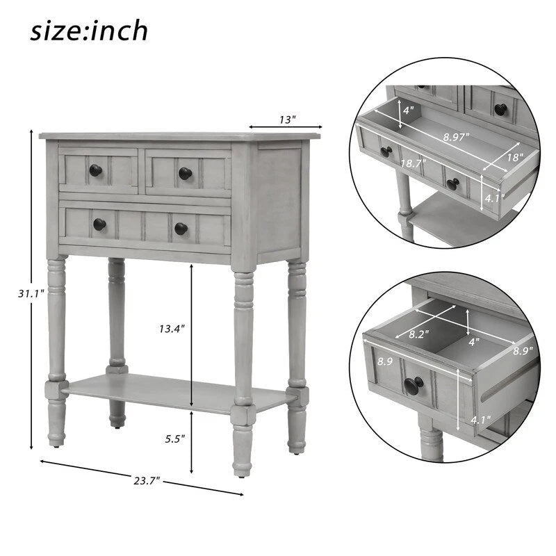Console d'entrée de style campagnard