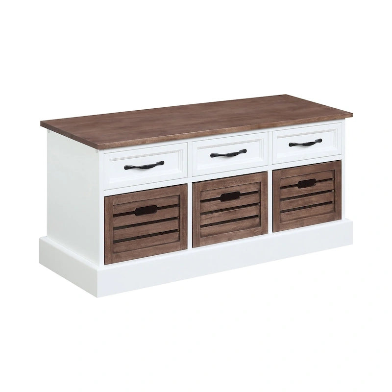 Banc de rangement 3 tiroirs