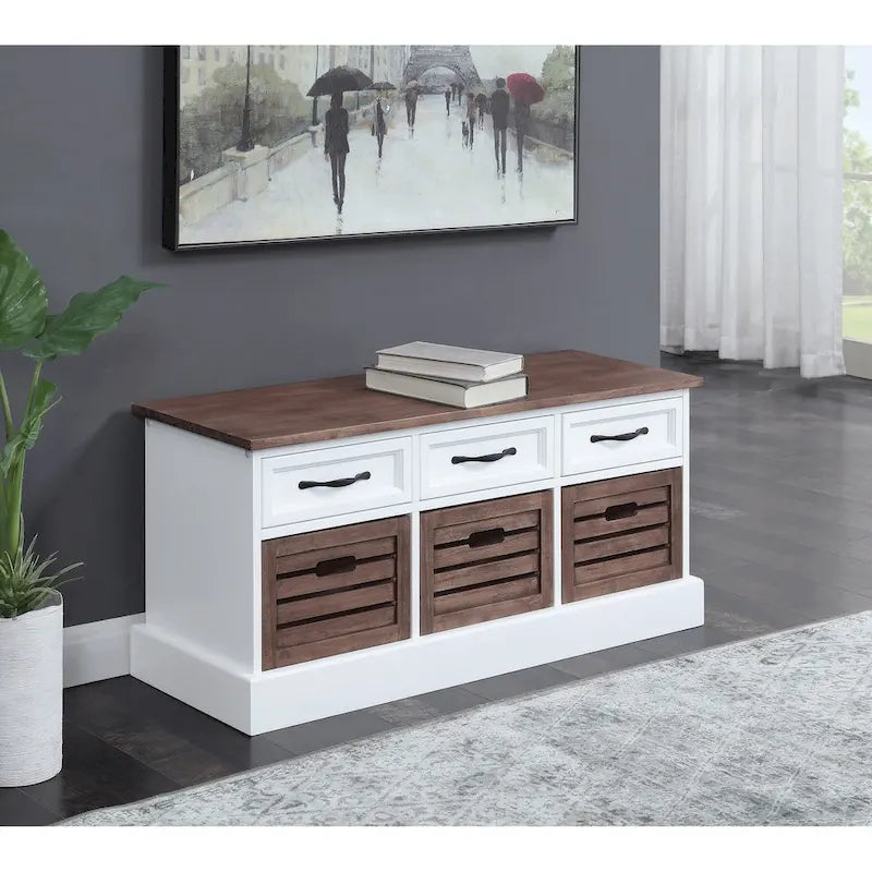 Banc de rangement 3 tiroirs