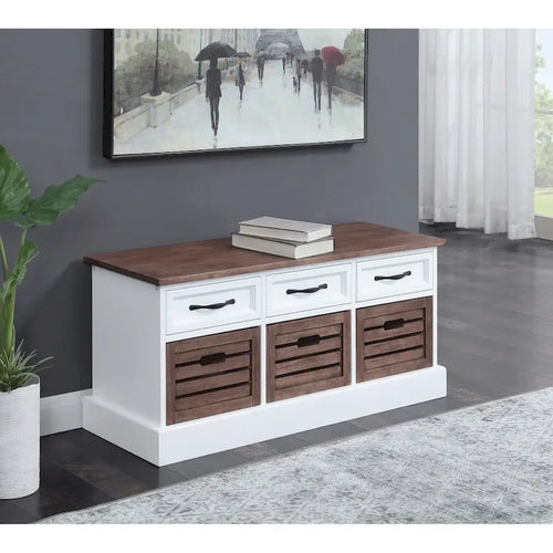 Banc de rangement 3 tiroirs