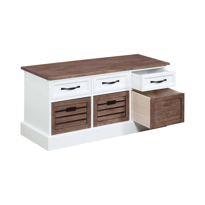Banc de rangement 3 tiroirs