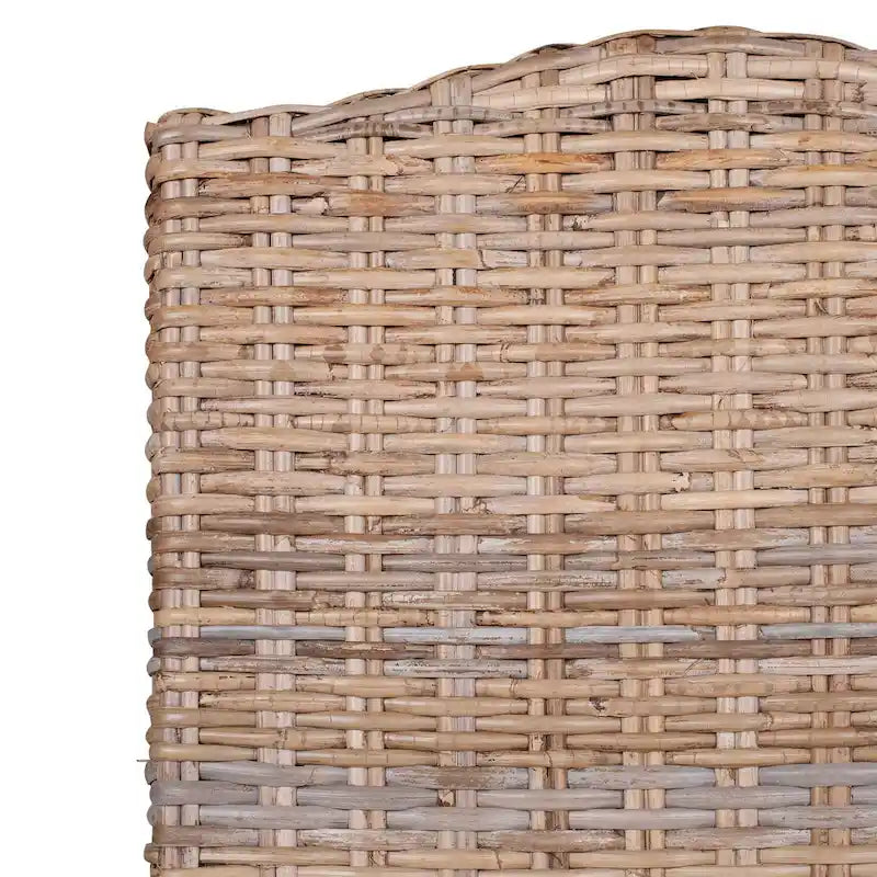Chaises de salle à manger capitonnées en rotin naturel par