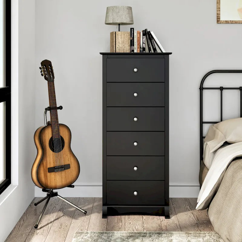 Meuble de rangement à six tiroirs pour chambre à coucher