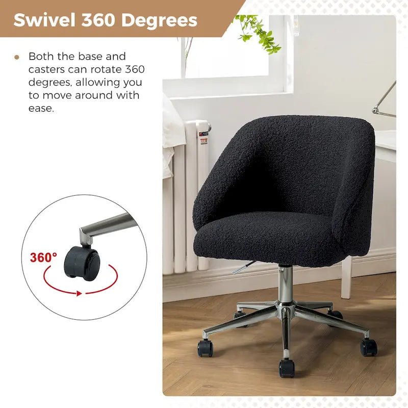 Chaise de bureau pivotante à hauteur réglable