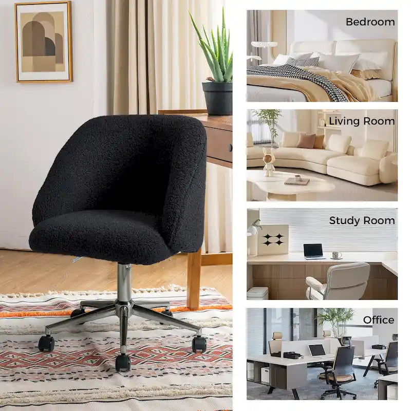 Chaise de bureau pivotante à hauteur réglable