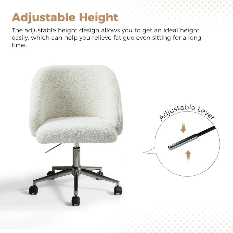 Chaise de bureau pivotante à hauteur réglable